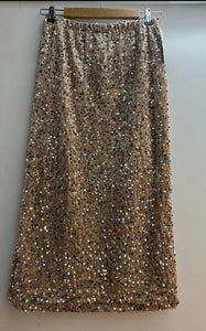 Flor sequin velvet skirt