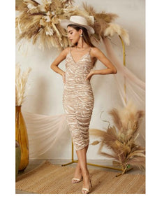 Darianne Printed Animal Dress