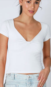 Emmie Twist Short Sleeve Top