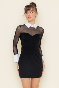 Olivia Contract Mesh Mini Dress