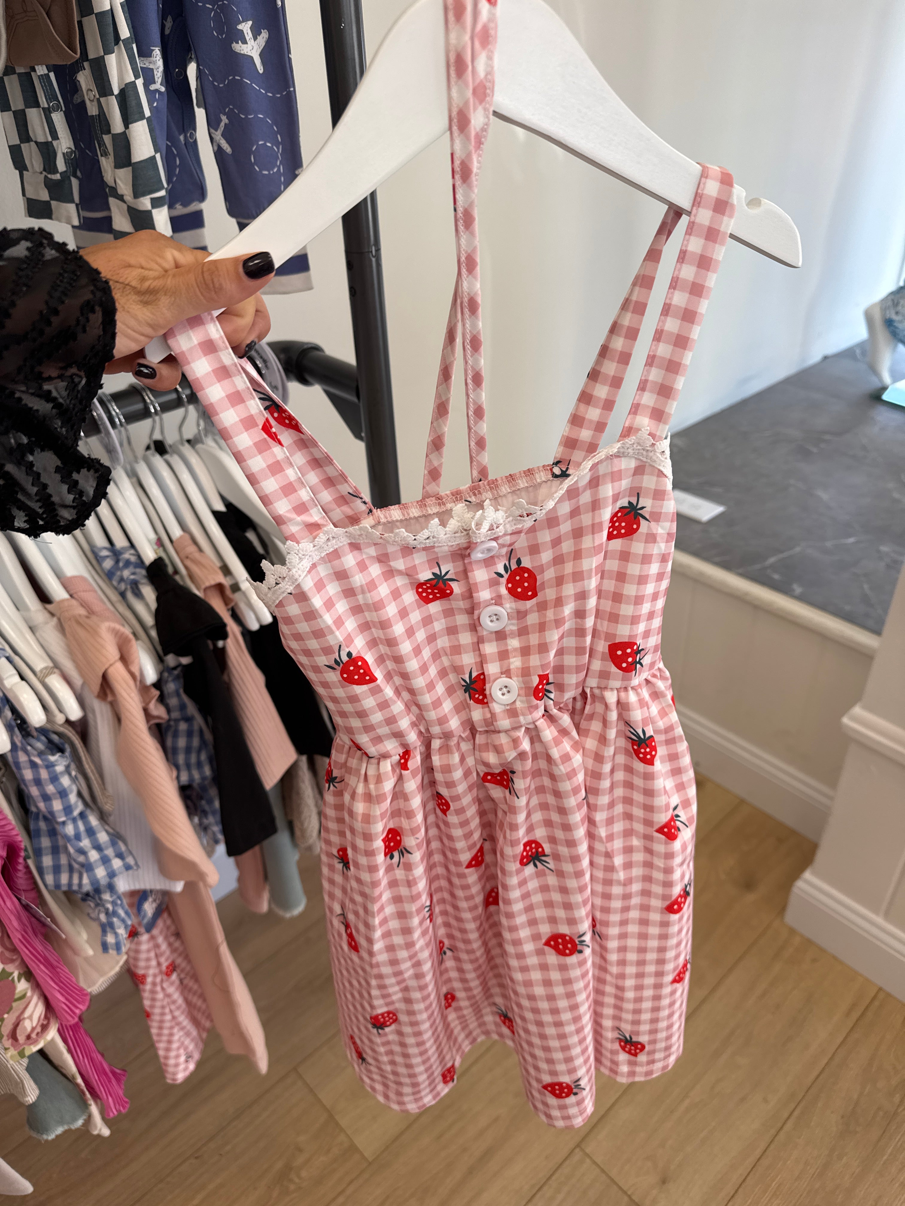 Baci Strawberry W/Purse Dress