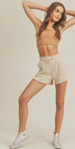 Christina Cream Shorts