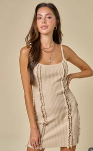 Lizzy merror detail sweater mini dress & arm warmer set