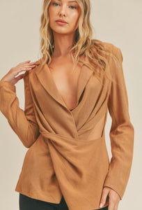 Meg Cut Out Blazer Top