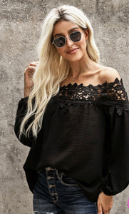 Gianna Lace Off The Shoulder Top