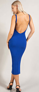 Mallory Open Back Knit Sleeveless Dress