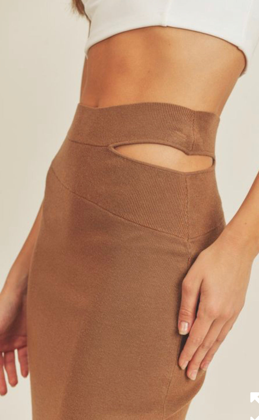 Jessy Cut Out Midi Skirt