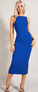 Mallory Open Back Knit Sleeveless Dress