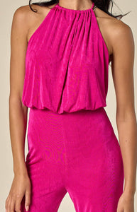 Larissa Halter Open Back Jumpsuit