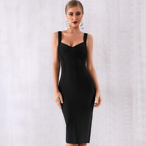 Giselle Solid Color Perfect Party Bandage Dress