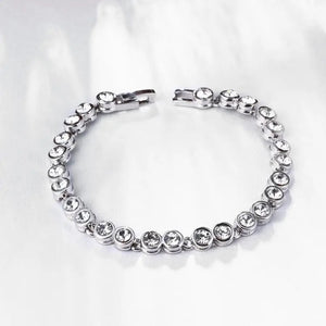 Becky 3ct Tennis Bracelet 18k White Gold Plated with Swarovski